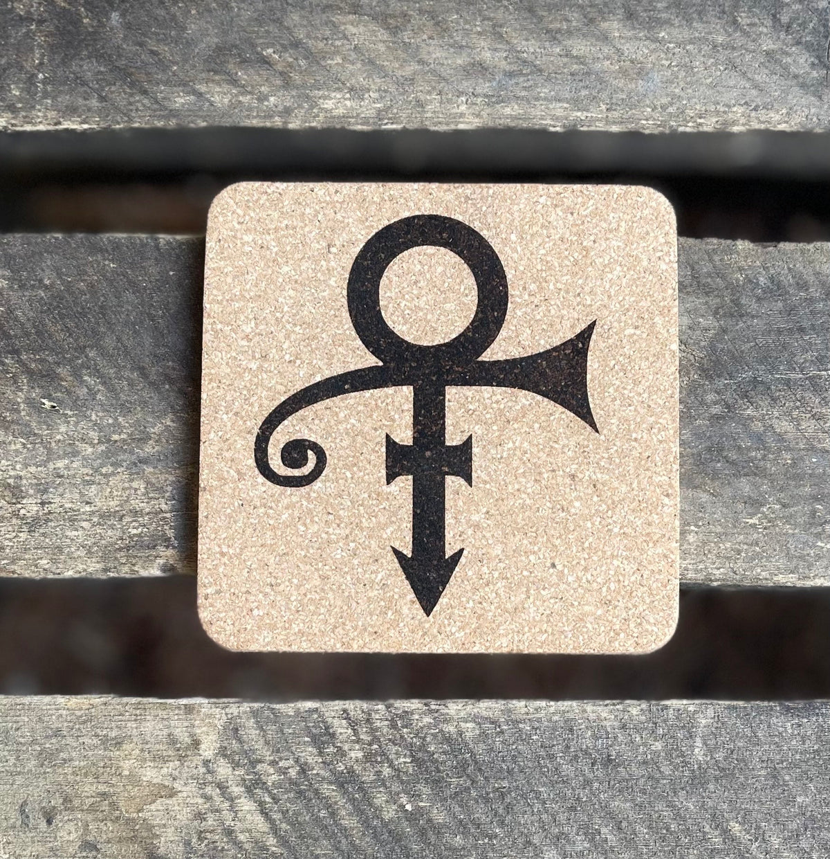Prince The Artist Cork Coasters | Laser Engraved Set of 4