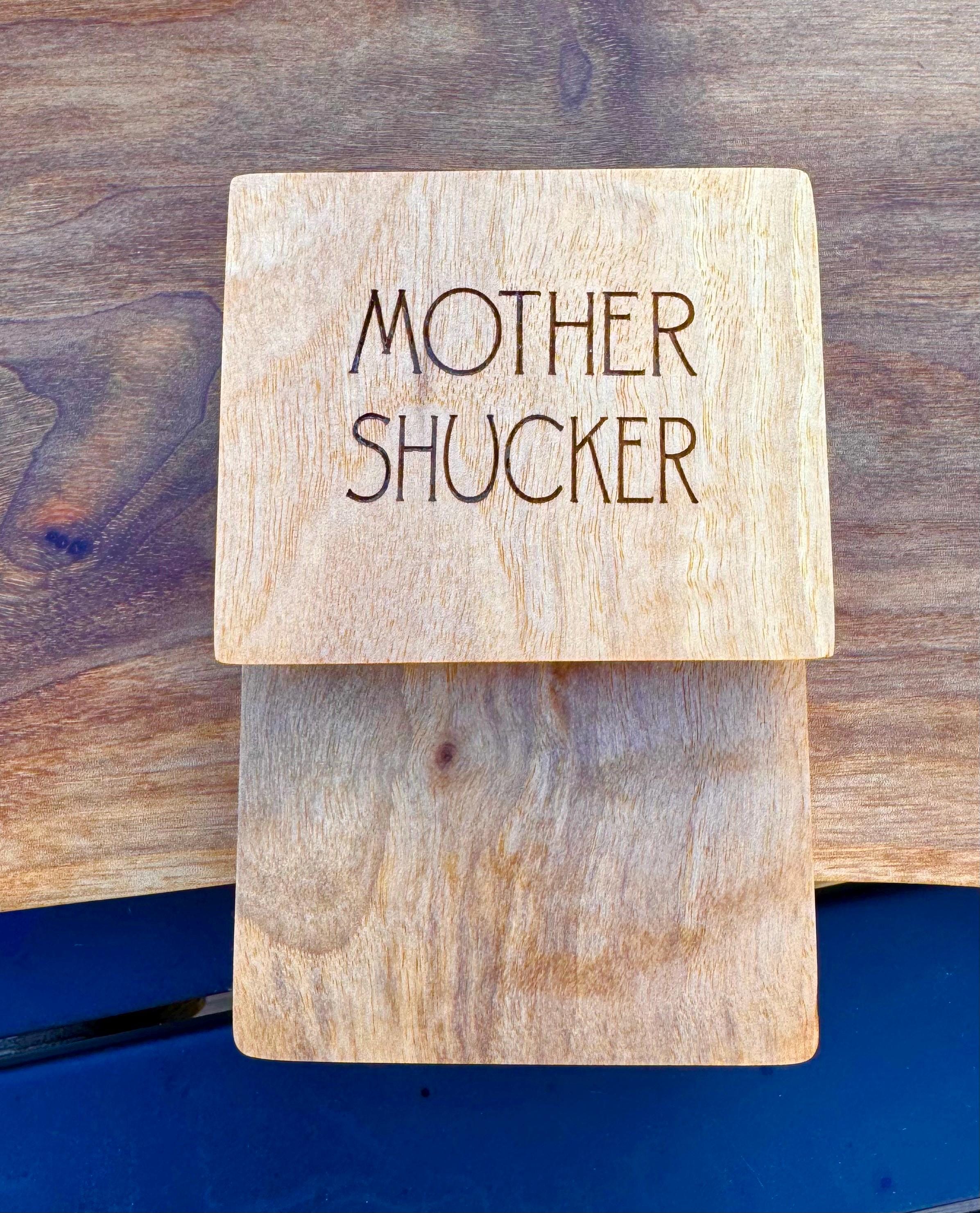 Personalized Oyster Shucking Clamp Kit: Knife, Glove & Towel