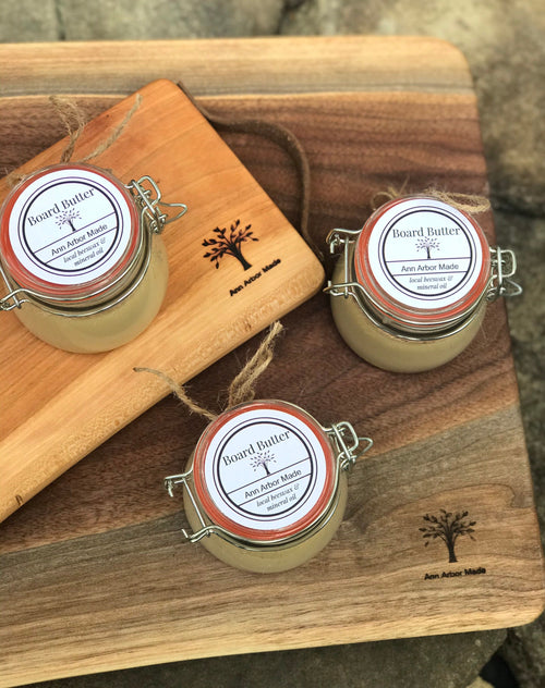 Handmade Board Butter | Beeswax Mineral Oil Wood Conditioner, 5oz