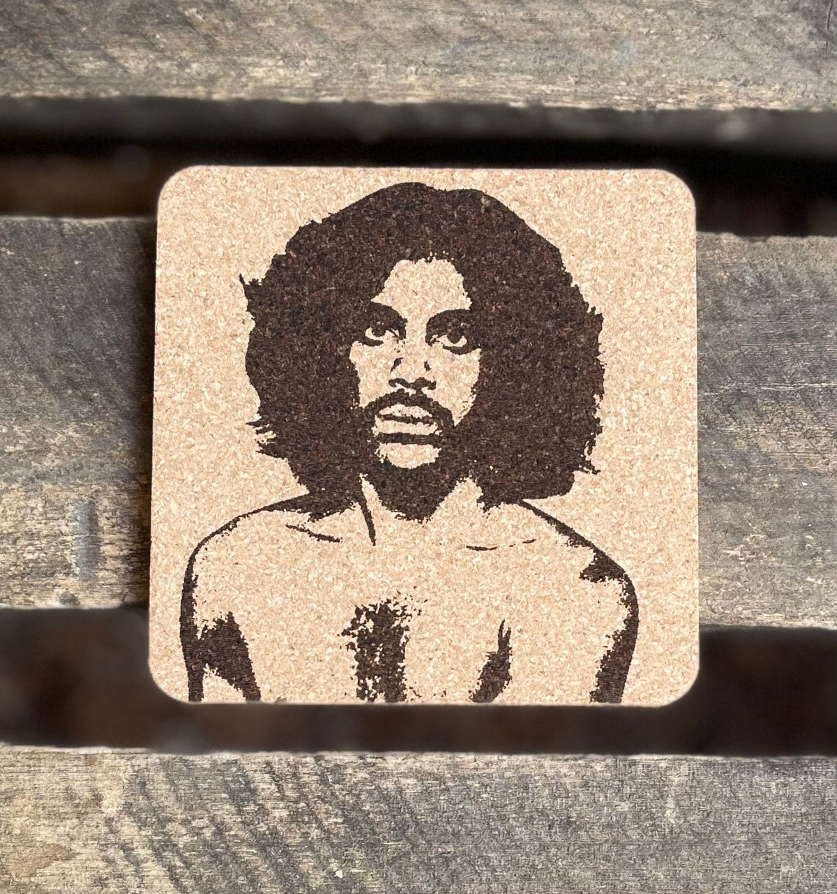 Prince The Artist Cork Coasters | Laser Engraved Set of 4