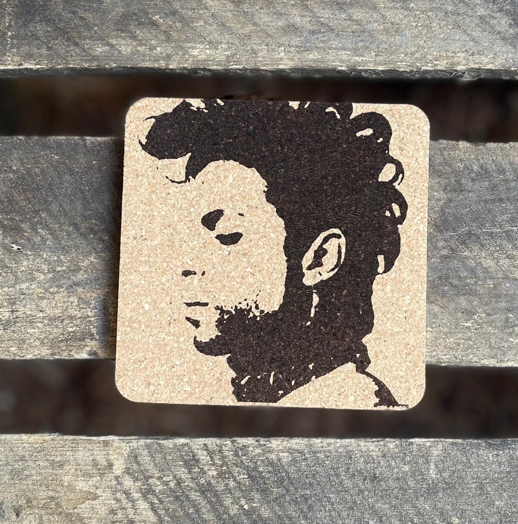 Prince The Artist Cork Coasters | Laser Engraved Set of 4