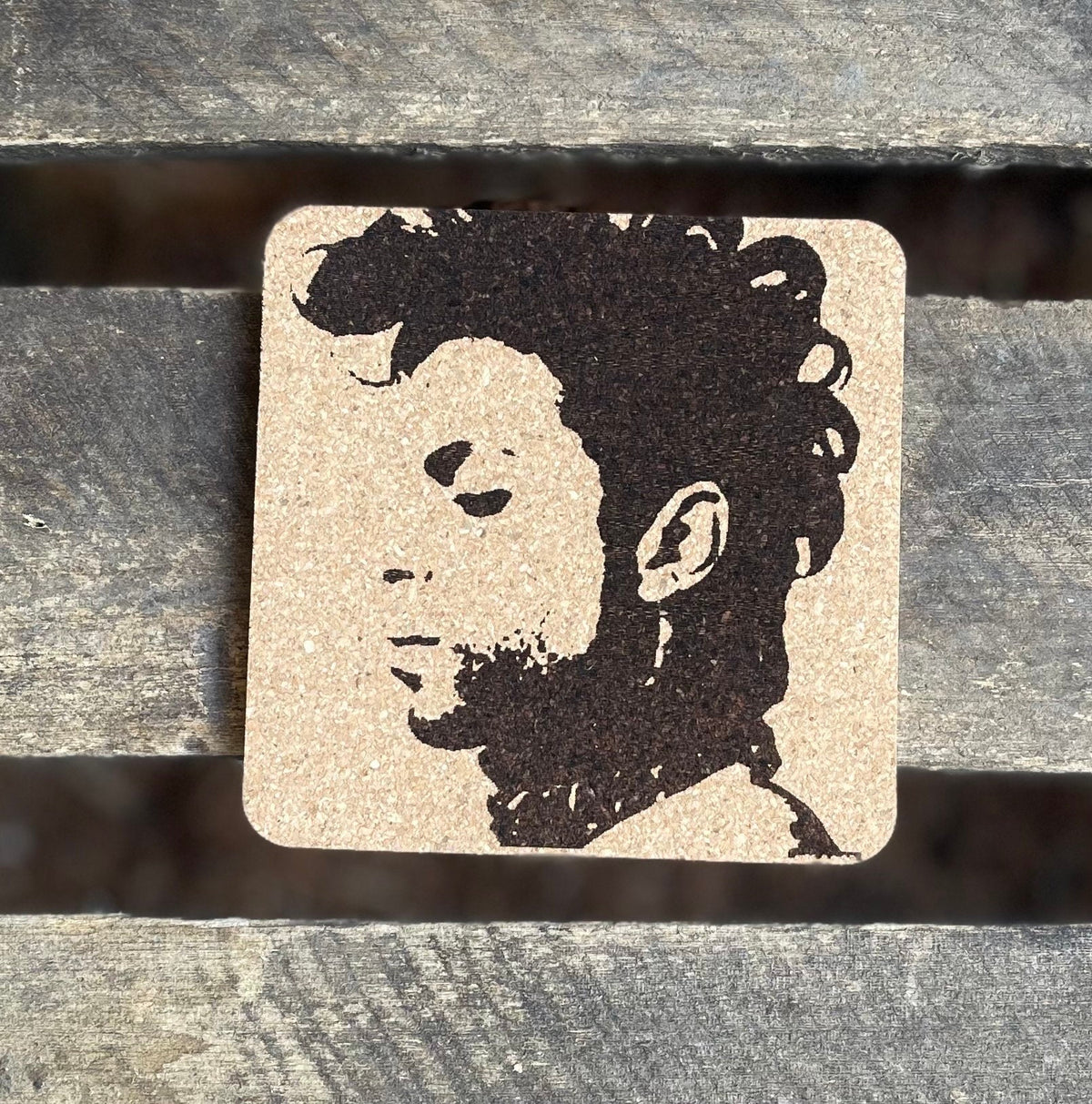 Prince The Artist Cork Coasters | Laser Engraved Set of 4