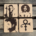 Prince The Artist Cork Coasters | Laser Engraved Set of 4